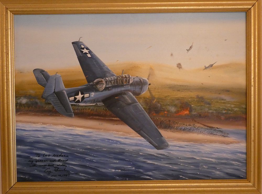 Appraisal: GEORGE BUSH WWII AVENGER PRESENTATION LOT Lot of paintings and