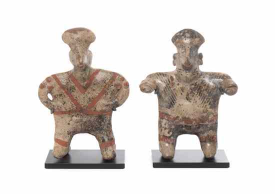 Appraisal: A Pair of Pre-Columbian Figures Nayarit depicting standing figures with