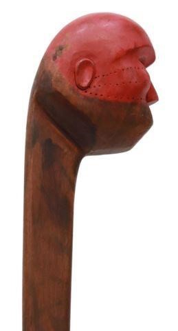 Appraisal: Carved wood club head of club carved in the form