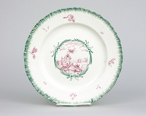 Appraisal: Wedgwood Feather-Edged Penthievre Plate ca early s Penthievre plate features