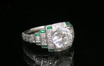 Appraisal: Ladies Vintage Deco Diamond Ring Vintage Art Deco diamond ring