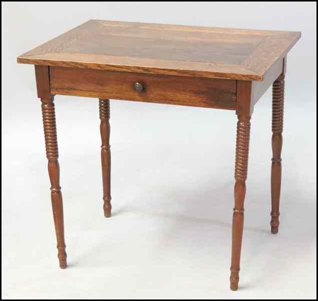 Appraisal: ENGLISH OAK SINGLE DRAWER TABLE H '' W '' D