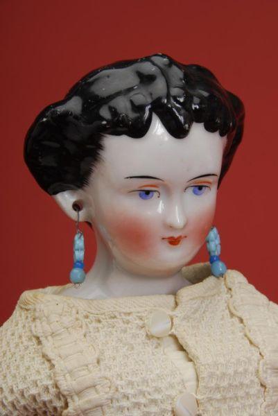 Appraisal: Countess Dagmar China Doll with Pierced Ears Germany ca glazed