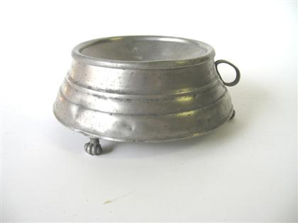 Appraisal: Pewter spittoon josiah danforth middletown ct early th century molded