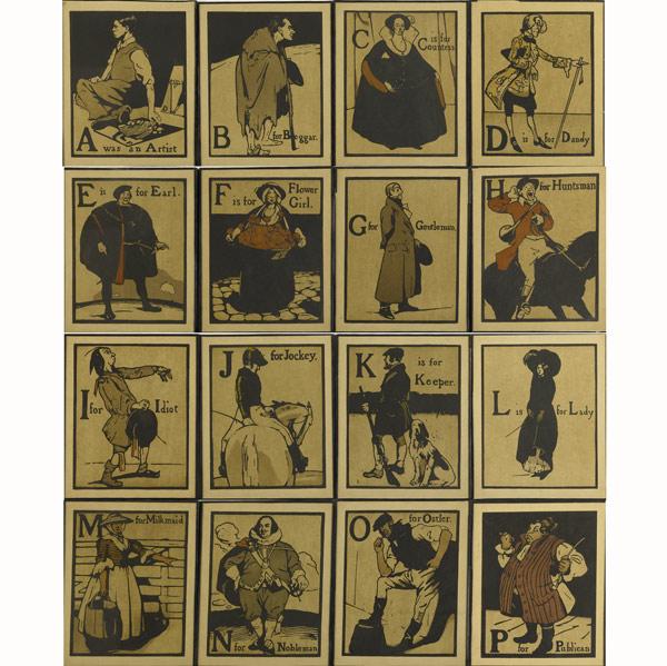 Appraisal: WILLIAM NICHOLSON British - Twenty-six color woodblock prints An Alphabet