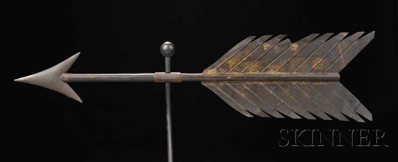 Appraisal: Copper and Iron Arrow Weathervane America late th early th