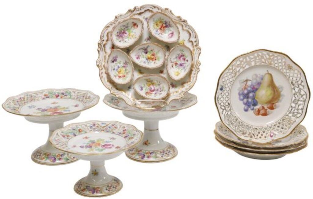 Appraisal: SCHUMANN DRESDEN PORCELAIN TABLEWARE lot of German porcelain tableware including