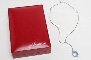 Appraisal: Baccarat Crystal Silver Tentation Necklace Baccarat glass necklace sterling silver