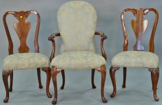 Appraisal: Set of ten John Widdicomb Georgian style dining chairs including