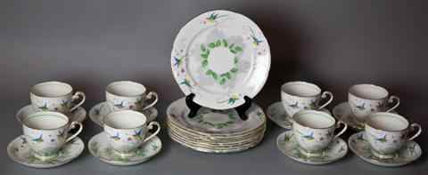 Appraisal: GRAFTON PORCELAIN PART DESSERT SERVICE including eight plates and eight