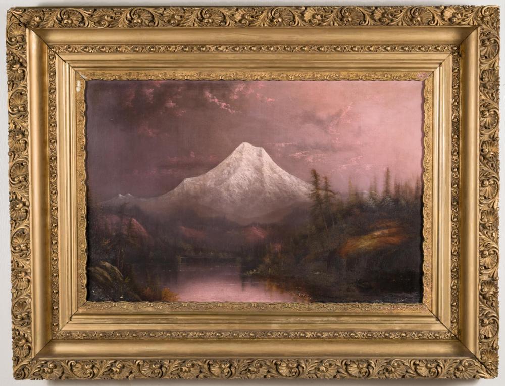 Appraisal: SCHOOL OF ELIZA BARCHUS Oregon - oil on canvas Mount