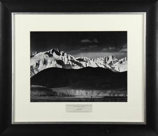 Appraisal: Photograph re Ansel Adams American - Winter Sunrise photograph re-print