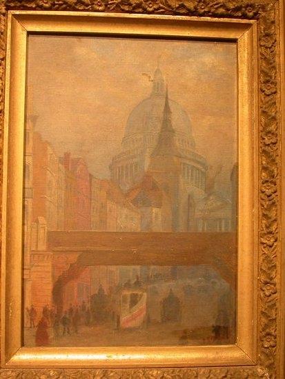 Appraisal: th Century English School St Pauls London indistinctly signed and