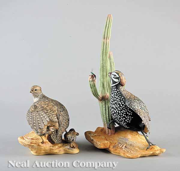 Appraisal: A Pair of Boehm Porcelain Mearns' Quail Male and Female