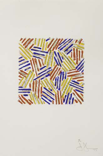 Appraisal: JASPER JOHNS Untitled Color screenprint on Rives Moulin du Gu