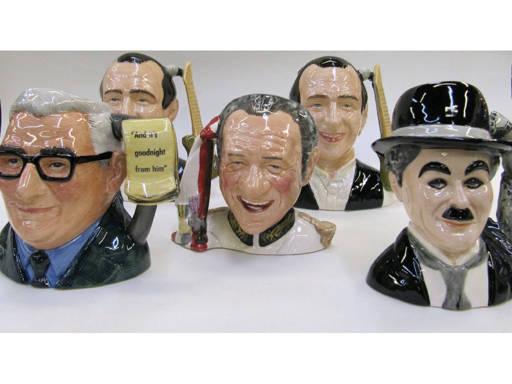 Appraisal: Five Royal Doulton character jugs including a Francis Rossi Sid