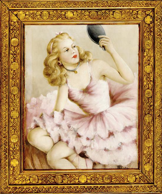 Appraisal: Pal Fried New York Hungarian - THE BALLERINA oil on