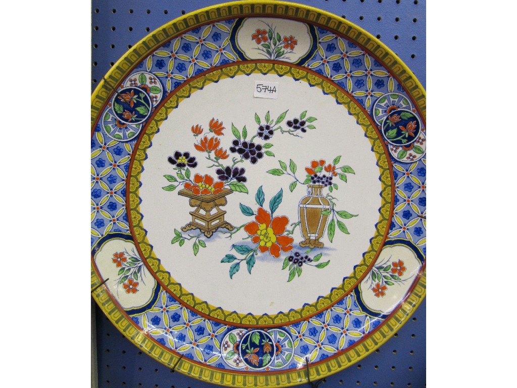 Appraisal: Mintons wall plate decorated in the oriental style