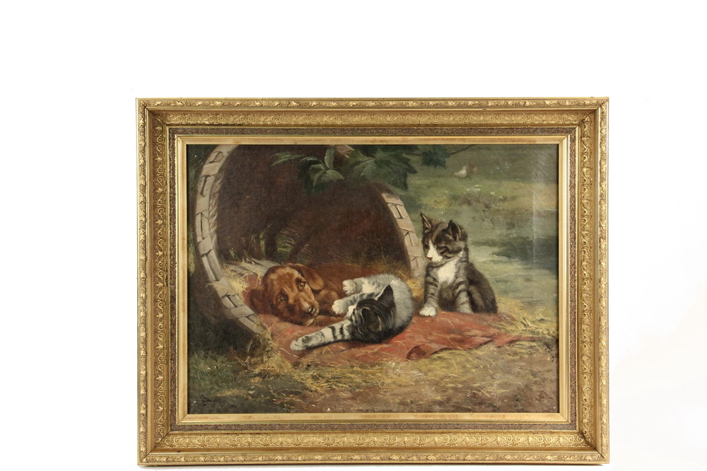 Appraisal: JOHN HENRY DOLPH NY OH - - Puppy and Two