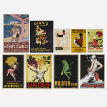 Appraisal: Various Artists COLLECTION OF NINE POSTERS offset lithograph in colors