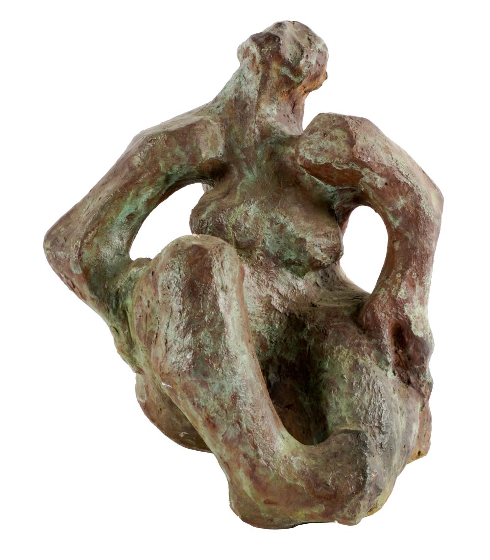 Appraisal: BARBARA BERETICH - FEMALE FIGUREpatinated bronze unsigned Provenance The Estate