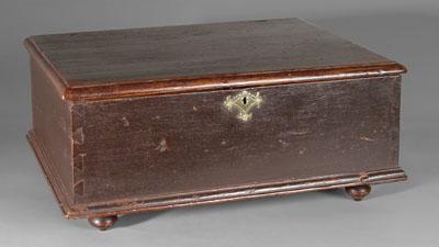 Appraisal: Rare Virginia Bible box cypress and poplar with oak interior