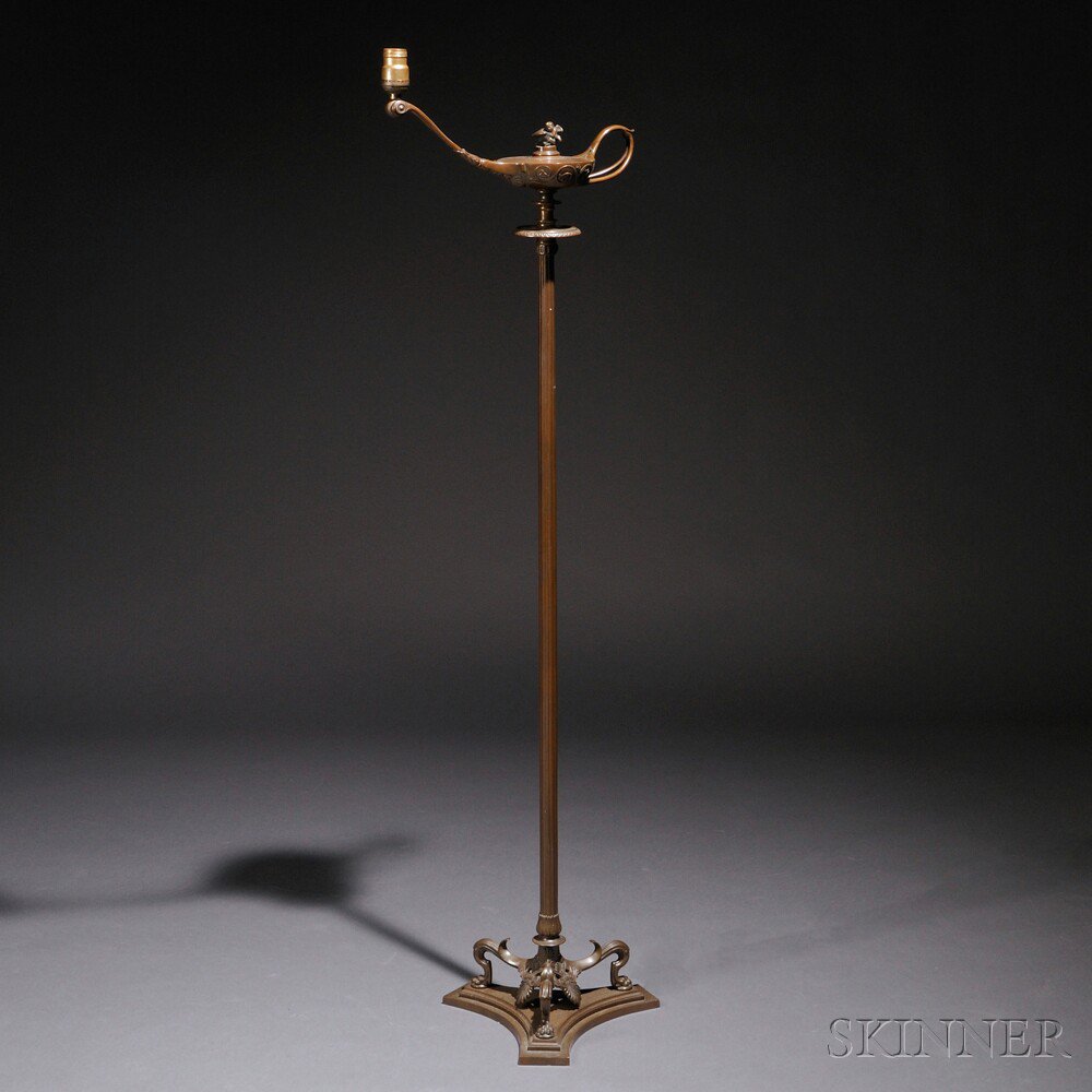 Appraisal: Tiffany Studios Aladdin Floor Lamp Bronze New York early th