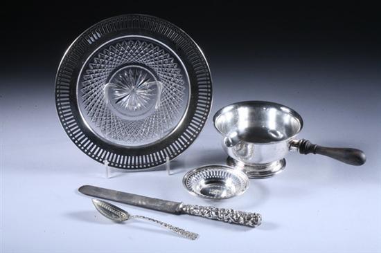 Appraisal: ASSORTED AMERICAN STERLING SILVER FLATWARE AND HOLLOWWARE Flatware including eight