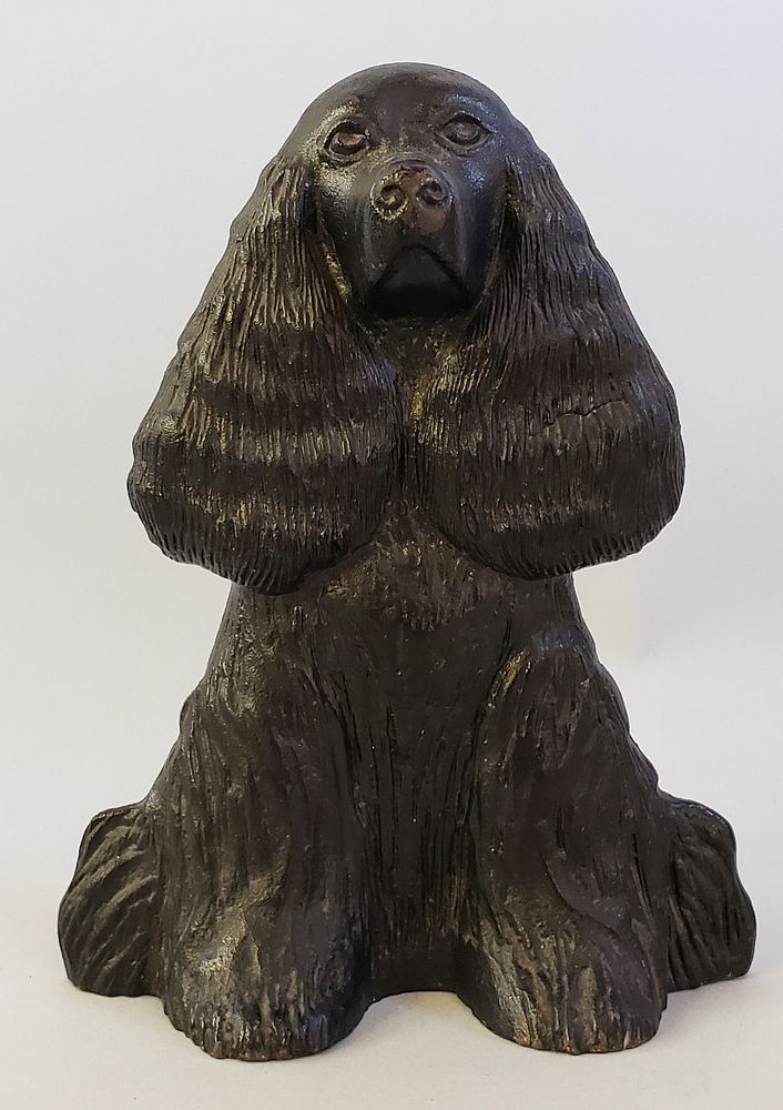 Appraisal: Vintage Cast Iron Virginia Metalcrafter's Figural Cocker Spaniel Doorstop Vintage