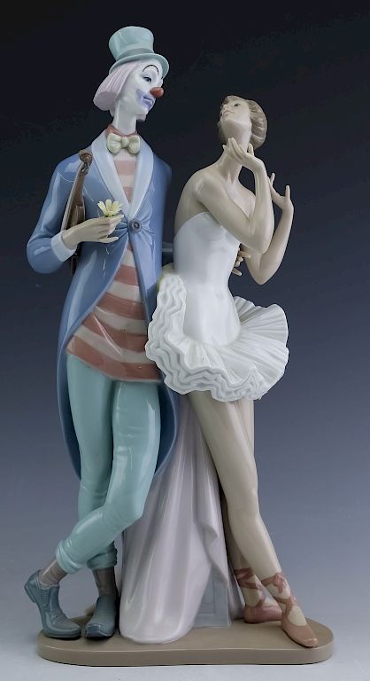 Appraisal: Lladro Spain Porcelain Carnevale Figurine BOX Spanish porcelain sculpture by