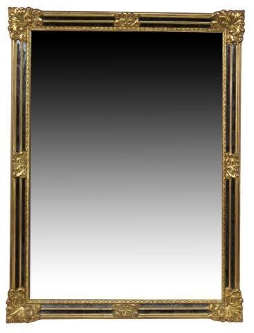 Appraisal: Italian foliated gilt mirror th c having rectangular molded composite