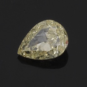 Appraisal: UNMOUNTED CARAT PEAR SHAPE DIAMOND Unmounted faceted pear cut diamond