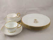 Appraisal: Eight pieces of Sevres Napoleonic porcelain being four plates two