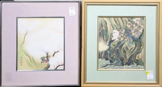 Appraisal: Japanese Paintings Monkeys on the Sea Cliffs lot of Japanese