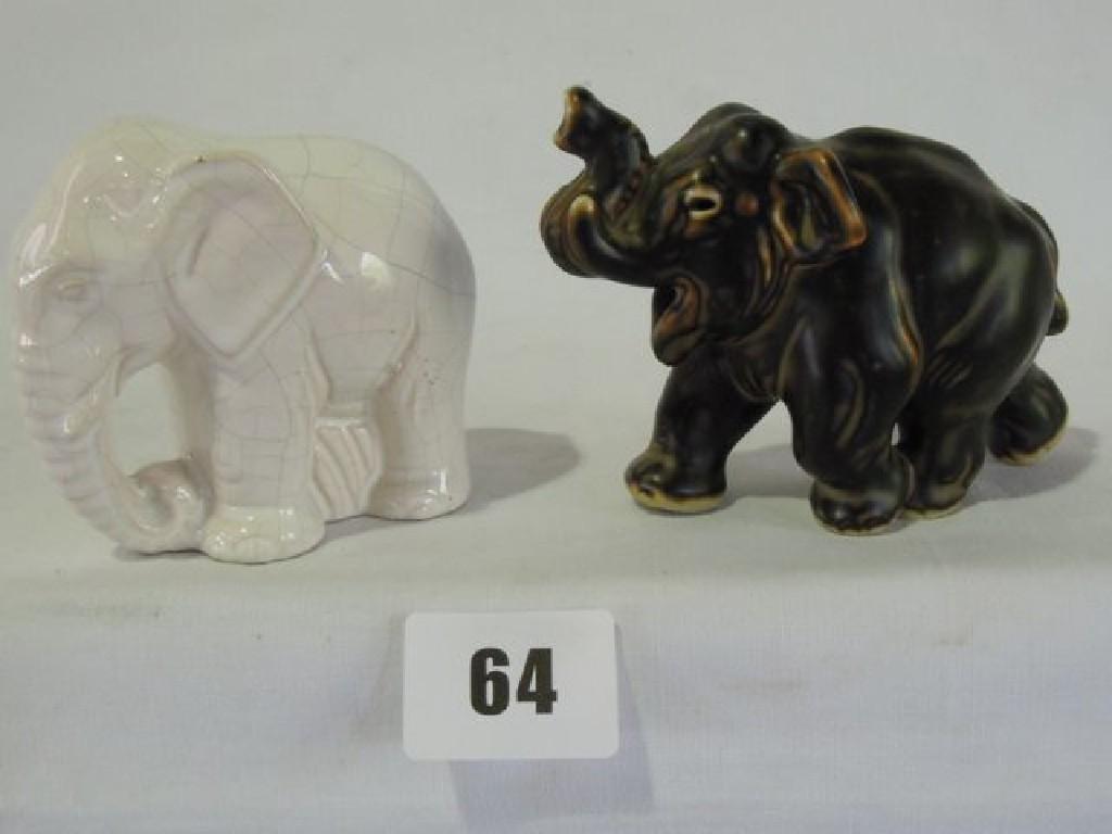 Appraisal: A Royal Copenhagen model of an elephant possibly by Knud