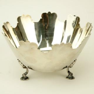 Appraisal: Tiffany Co Sterling Silver Footed Bowl Signed and numbered on