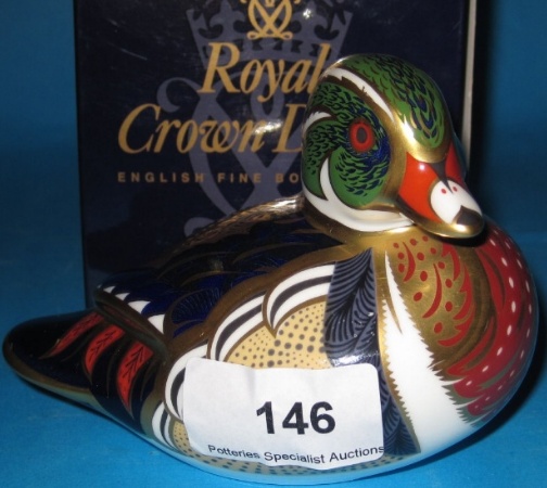 Appraisal: Royal Crown Derby Carolina Duck paperweight