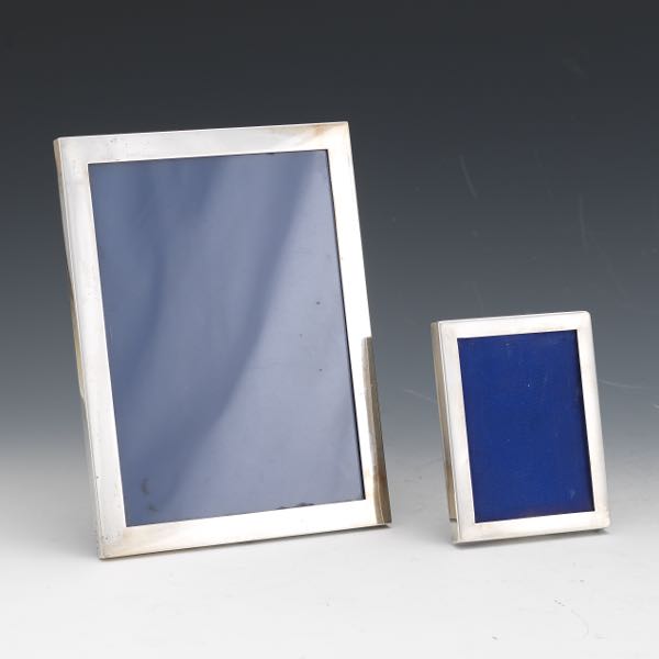 Appraisal: CARTIER STERLING SILVER PICTURE FRAME AND ANOTHER SMALL STERLING SILVER