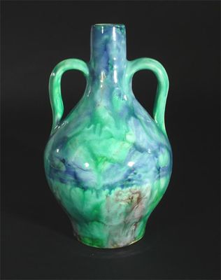 Appraisal: A Della Robbia Pottery twin-handled vase by Hannah Jones covered