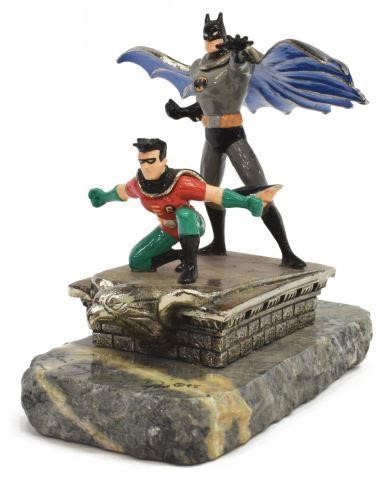 Appraisal: DC Comics Warner Brothers limited-edition figural sculpture Batman and Robin