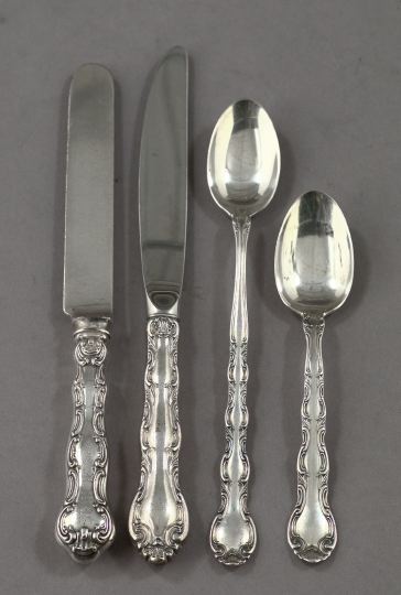 Appraisal: Twelve-Piece Collection of Silver Flatware consisting of four Alvin Old