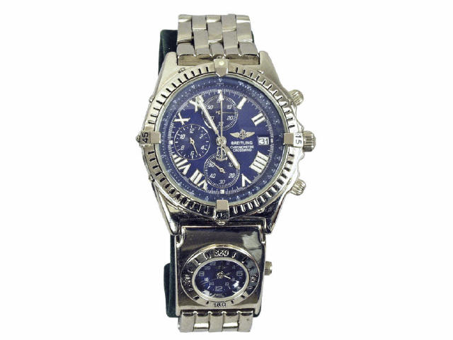 Appraisal: Breitling Chronometer Cross Winds Chronograph gentleman's wristwatch with stainless steel