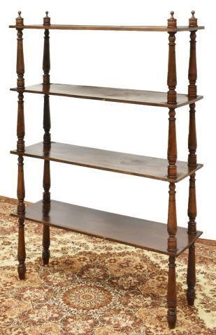 Appraisal: Louis Philippe etagere th c turned uprights surmounted by finials