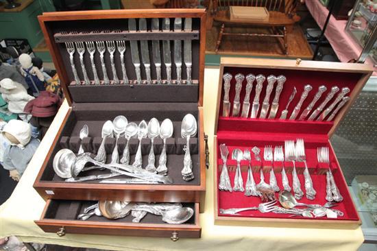 Appraisal: TWO SETS OF ROGERS BROTHERS TRIPLE PLATED SILVER FLATWARE Both