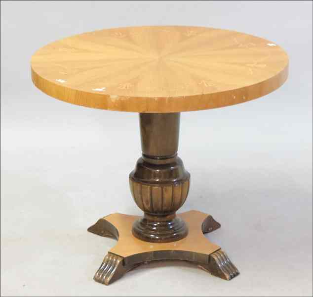 Appraisal: CONTINENTAL INLAID OCCASIONAL TABLE Height '' Diameter '' Condition No