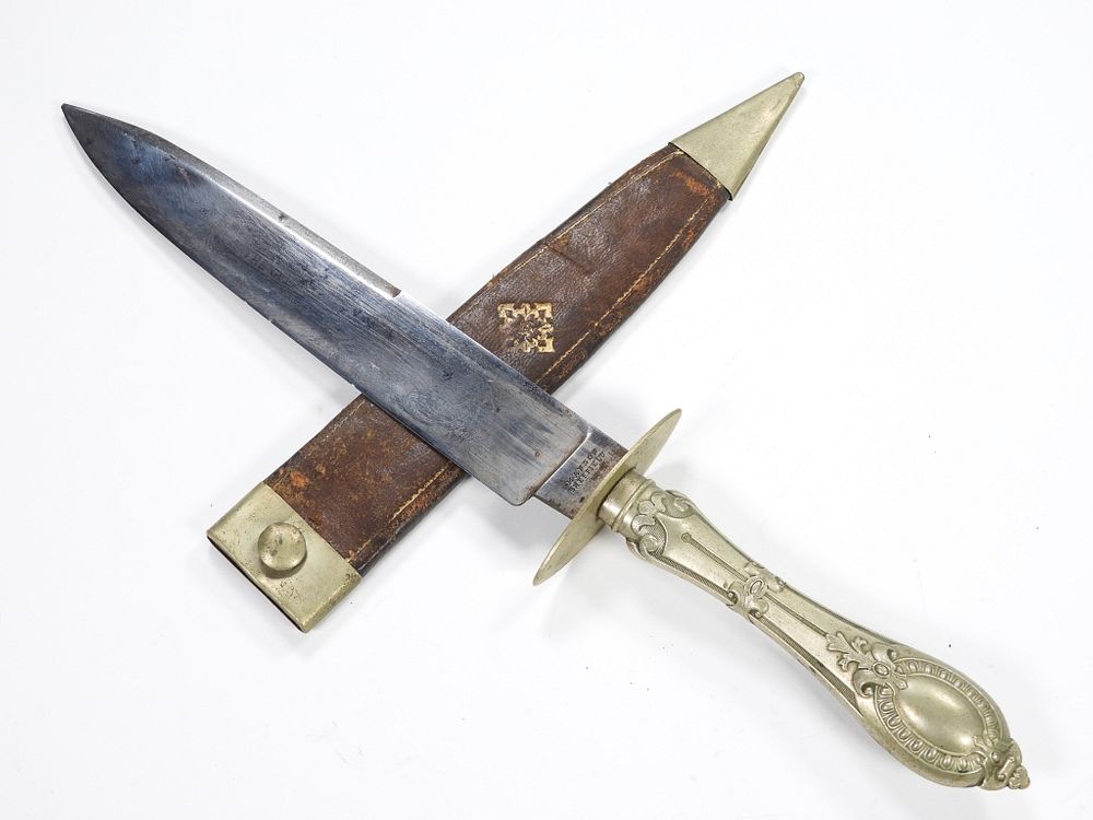 Appraisal: Manson Bowie Knife and Sheath England C s- s German