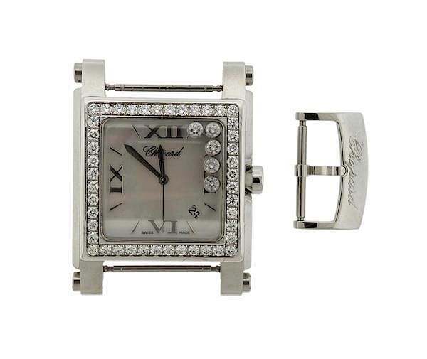 Appraisal: Chopard Happy Sport Diamond MOP Watch Buckle METAL Stainless Steel