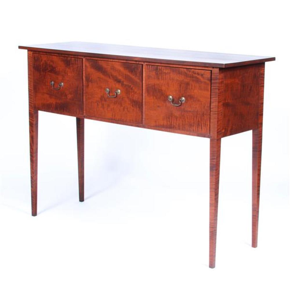 Appraisal: DAVID T SMITH CO AMERICAN SHAKER STYLE TIGER MAPLE HUNTBOARD