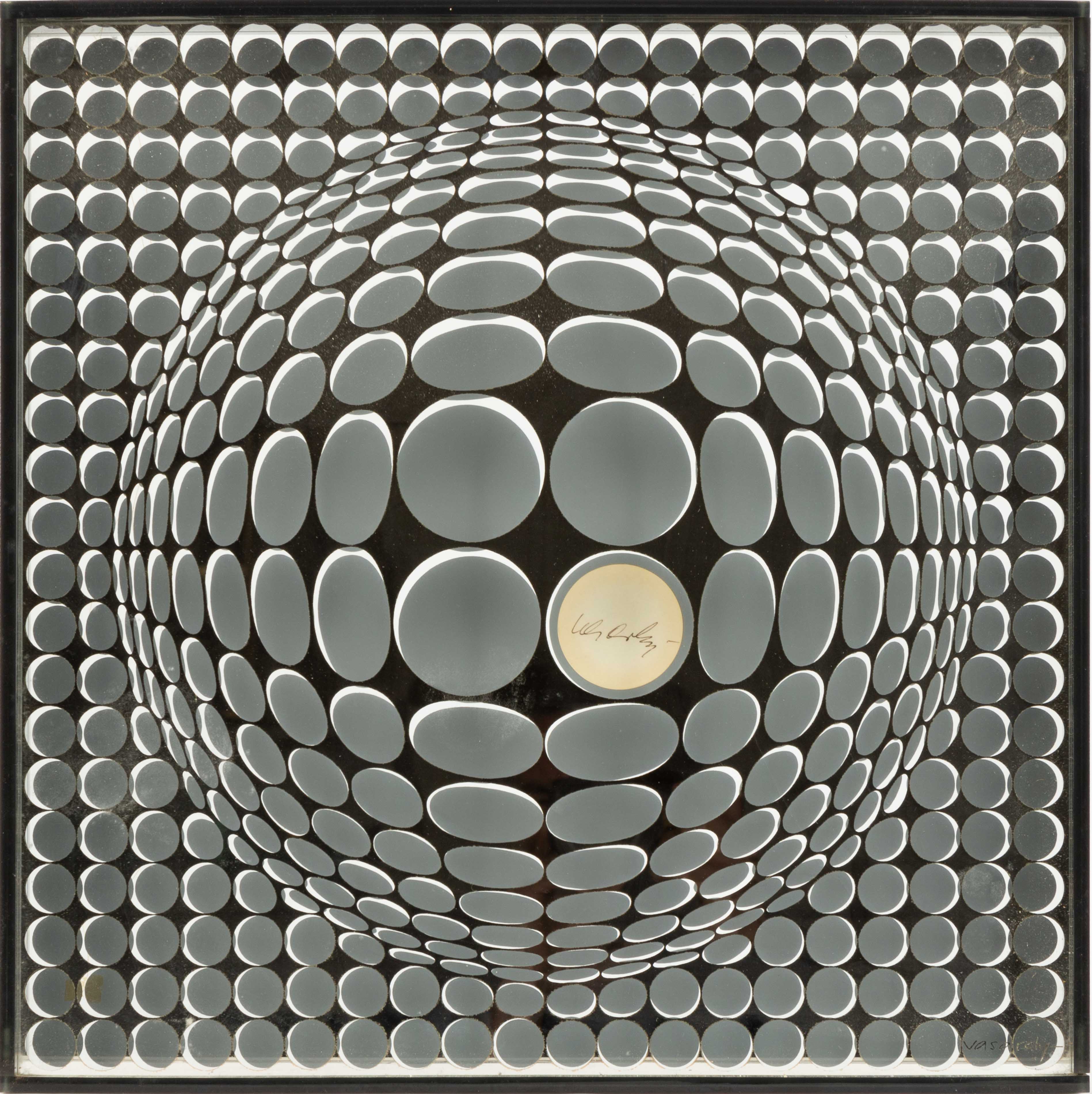 Appraisal: VICTOR VASARELY FRENCH HUNGARIAN - CINETIQUE VEGAMAR Made by Rosenthal