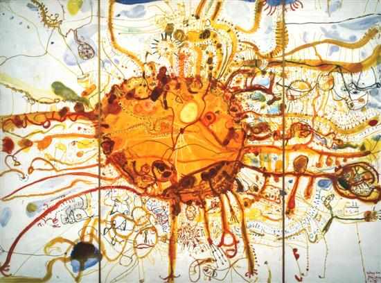 Appraisal: JOHN OLSEN BORN Sydney Sun glicee print x cm